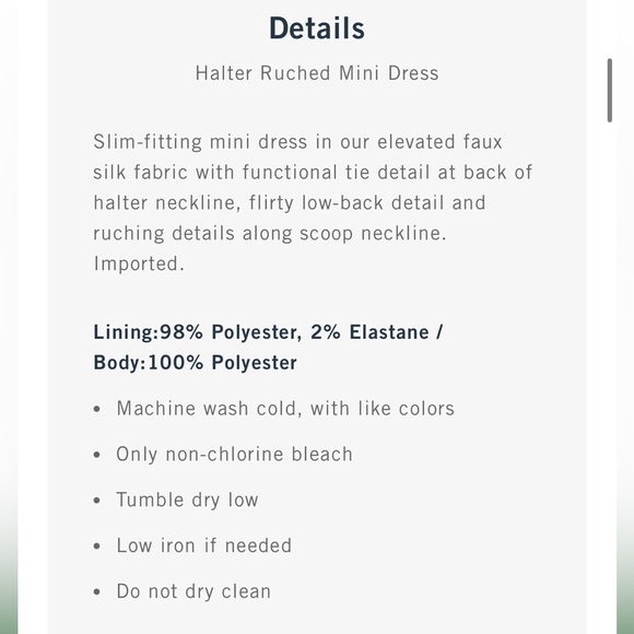 Abercrombie and fitch halter ruched dress - Picture 5 of 5